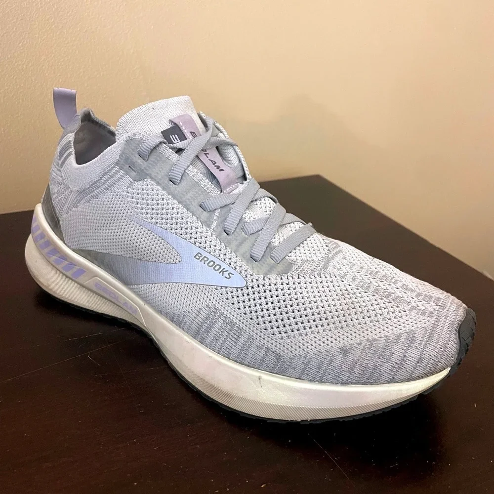 Brooks Bedlam 3 Womens Running Shoes Grey Lavender 1203301B083 Size 9 B Medium - Picture 2 of 8